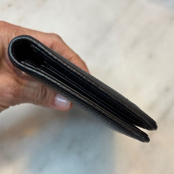 Kate Spade Pebbled Leather Full Sized Snap Closure Slim Wallet - Picture 12 of 16